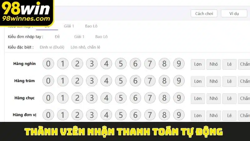 Thành viên nhận thanh toán tự động